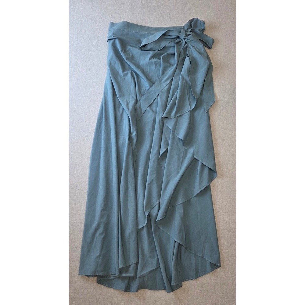 Halara Breezeful High Waisted Wrapped Tie Maxi Dress Skirt Coastal Large NWT